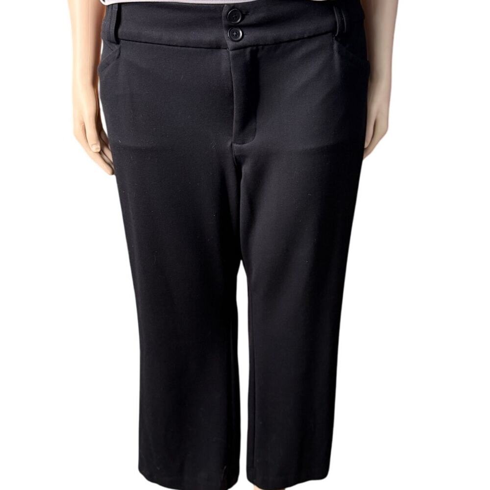 Studio by Torrid Stretch Ponte Dress Pants Size 28 Short in Black